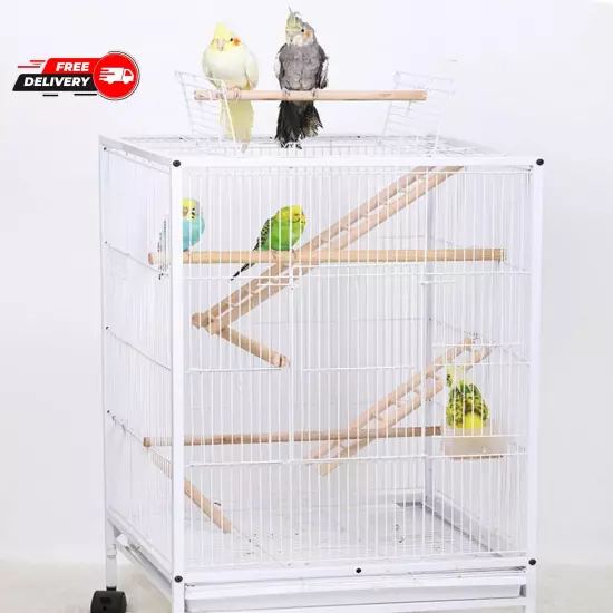 3Pcs Natural Wooden Bird Ladder Birdie Basics Perch for Cage Parrots Parakeets 