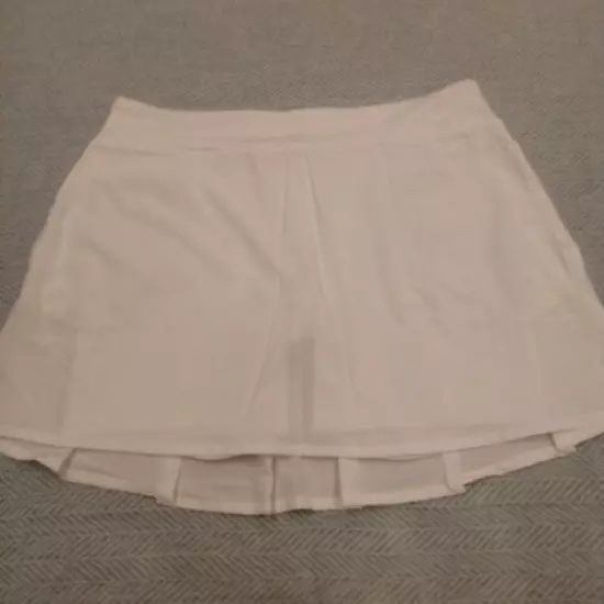 Nike FLEX 15" Dri-Fit Golf Skirt Skort Shorts White BV0257 Size LARGE