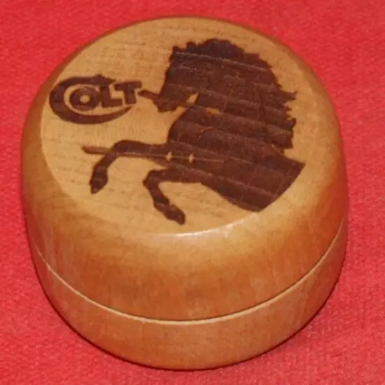 COLT Firearms Wooden Cap Box 