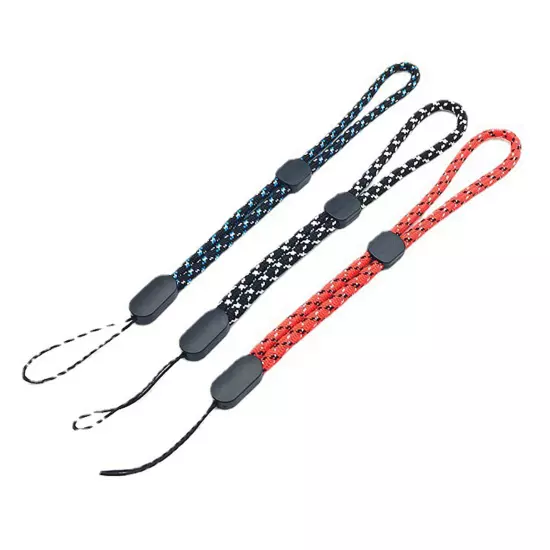 Nylon Short Cell Lanyard Solid Color Webbing Wrist Lanyard Thickened B5G2