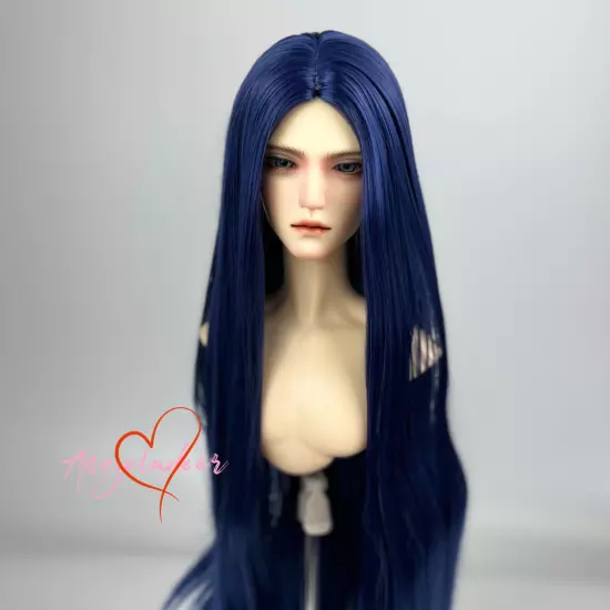 1/6 1/4 1/3 Uncle BJD Wig Long Doll Hair Soft Milk Fiber Center Parting 7 Colors