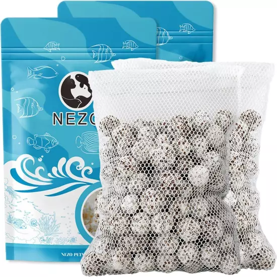 NEZO Filter Media 1-Inch Diameter Bio Ceramic Ball for Aquarium Fish Tank