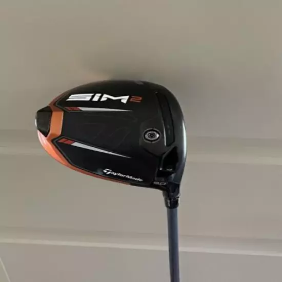 Taylormade SIM 2 Right Hand Orange/Black Driver 9 Degree Used