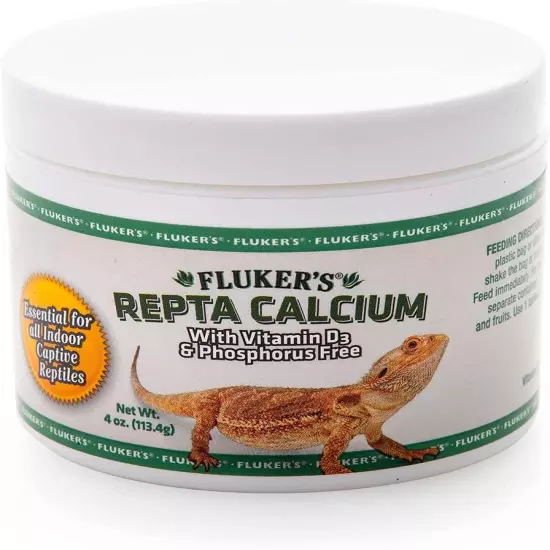 Calcium Powder for Reptiles - Premium Reptile Calcium Powder with Added Vitamin 