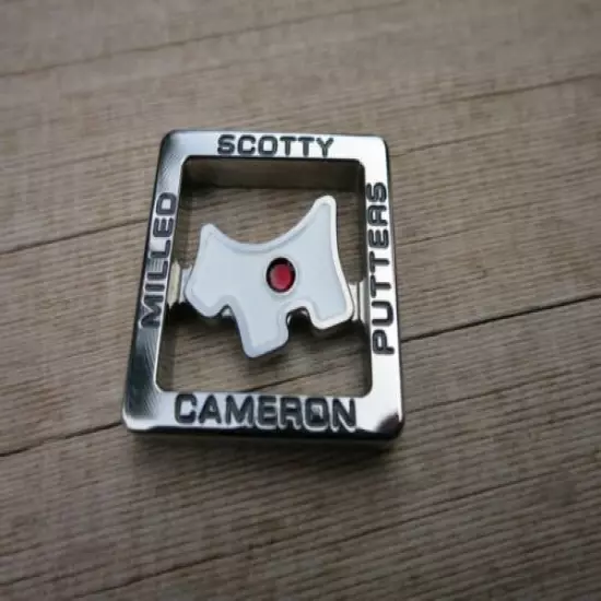 Scotty Cameron Museum & Gallery Japan Scotty Dog White / Red ball marker M&G