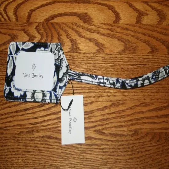 Vera Bradley LUGGAGE TAG ICONIC laminated travel suitcase ID case RETIRED NEW