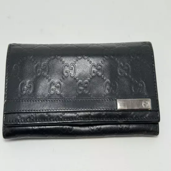 Gucci Black Leather Woman’s Long Wallet