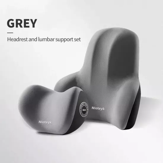 Car Neck Cushion Memory Foam Lumbar Back Support Universal Car Headrest Pillow