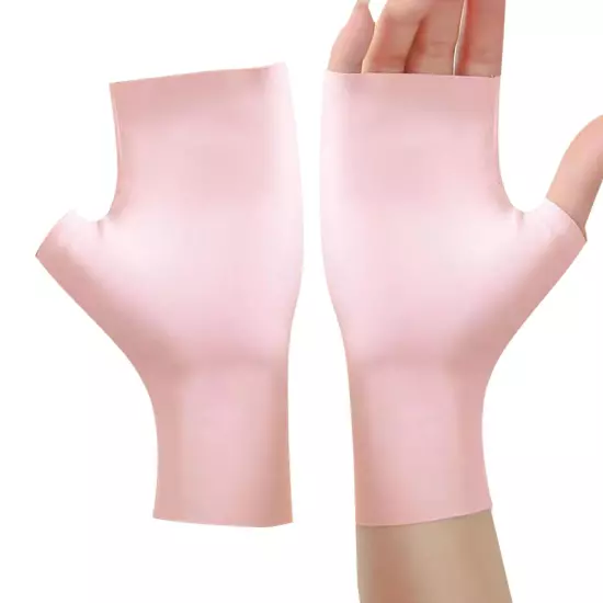 Women Fingerless Sun Protection Gloves Half Finger Sunscreen Anti-UV Gloves Soft