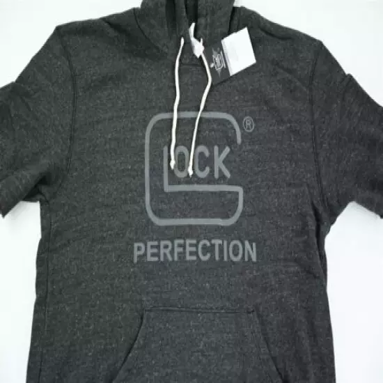 GLOCK PERFECTION HOODIE SHORT SLEEVE HOODED SWEATSHIRT GRAY XL 17 19X 43X 44 48