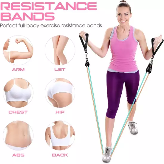 Resistance Bands for Working Out, 150LBS Exercise Bands, Workout Bands, Resis...