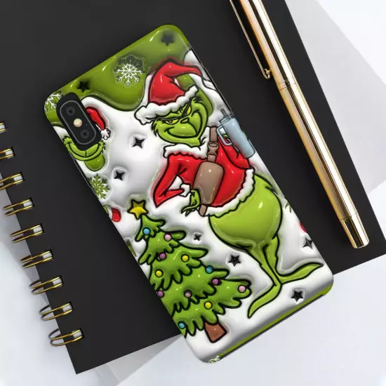 Grinch Tough Phone Cases Samsung S20 S21 S22 S23 Iphone 15 14 13 12 11