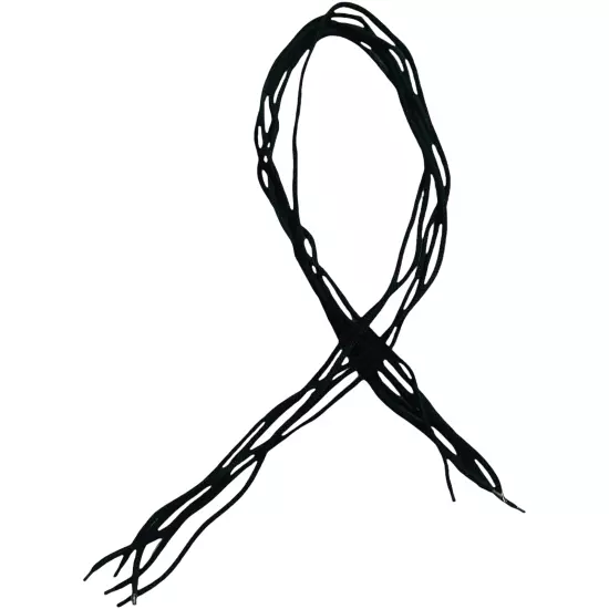 Bolo Tie Strings - Black Nylon String 37" - LOT of 5