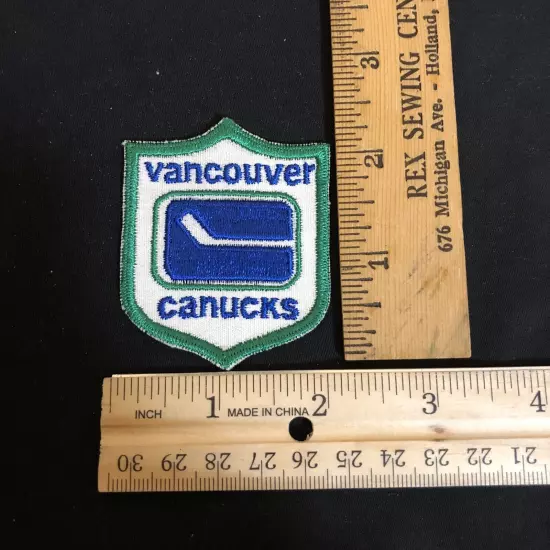 VTG Vancouver Canucks NHL Patch Shield Sew On 2x2.5” Canada Hockey Brit Columbia