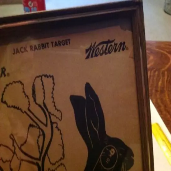 Winchester & Western Vintage Jack Rabbit Target 