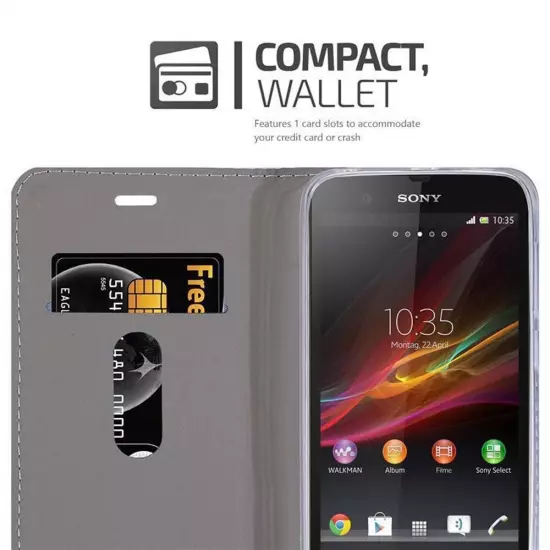 Case for Sony Xperia Z Protection Phone Cover Book Wallet Magnetic