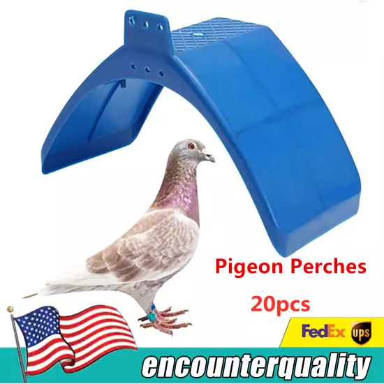 20x Pigeon Dove Bird Rest Stand Frame Dwelling Perches Roost Bird Supplies Blue