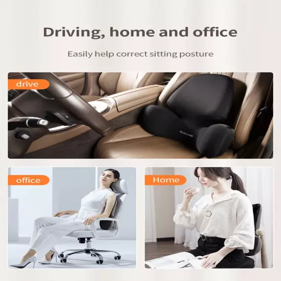 Car Lumbar Support Pillow Neck Pillow Waist Support Universal Vehicle Cushion