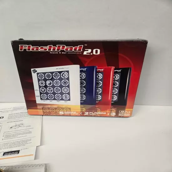 New In Box Working Flash Pad 2.0, 5 Games 2 Players Toch & Go #DT1016 2012