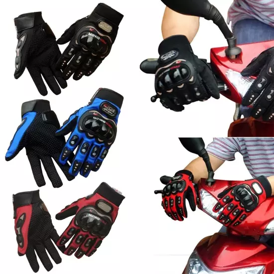 Motocross Motorcycle Gloves Full Finger Anti-slip Anti-fall Breathable Gloves