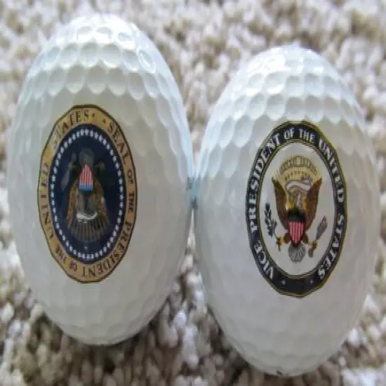 PRESIDENTIAL GOLF BALLS-EACH IN AN INDIVIDUAL BOX-HILLARY CLINTON & TIPPER GORE