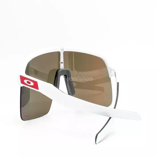 Oakley Sutro Shield Sunglasses OO9463-1839 Matte White Prizm Ruby w/case