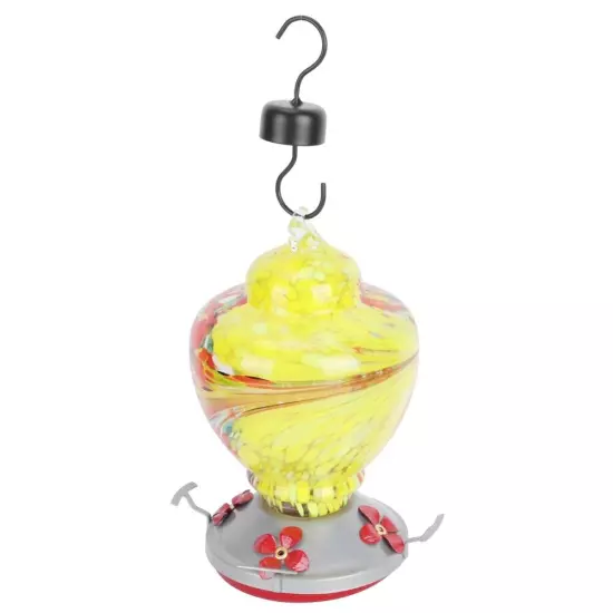 Garden Colorful Painting Bird Feeder Water Feeding Tool Equipments HD