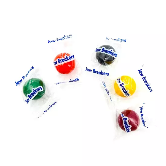 Jawbreakers Mini Hard Candy Fruit Flavored Assortment, Individually Wrapped (...