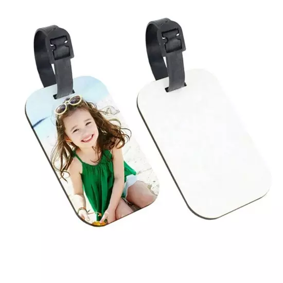 30PCS Sublimation Blank Luggage Tags White Blank Travel Bag Baggage Tags2132