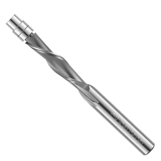 Downcut Spiral Flush Trim Router Bit Carbide Flush Cut Router Bit w/ 1/4" Shankφ