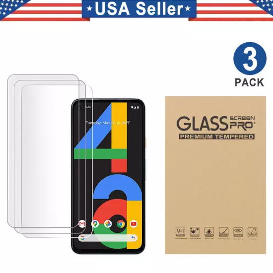 3PK Tempered Glass Screen Protector Google Pixel XL 3 4 5 6 7 7a 8a 8 9 Pro Fold