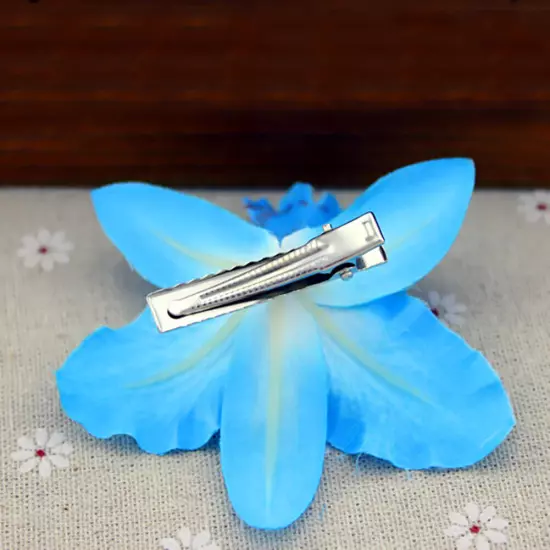 Womens Orchid Flower Wedding Bridal Hair Clip Hairpin Brooch Pin Party Barrette✔