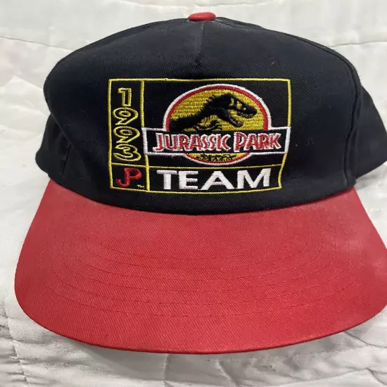 Vintage 1993 Team Jurassic Park Mcdonalds Snapback Hat 90s Rare