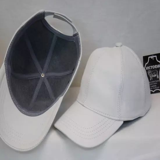 New 100% Real Genuine Lambskin Leather Baseball Cap Hat Sports Visor 32 COLORS