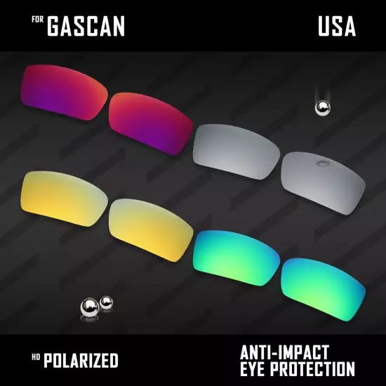 Anti Scratch Polarized Replacement Lenses for-Oakley Gascan OO9014 Options