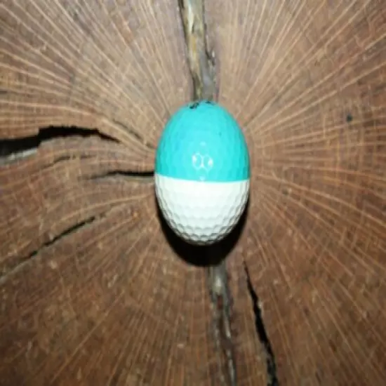 VINTAGE TEAL AND WHITE PING GOLF BALL MUST SEE!!!!