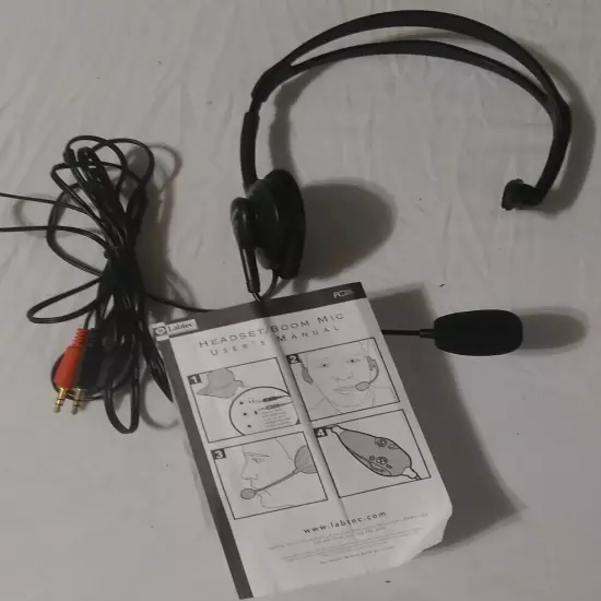 Labtec Headset Boom Microphone C-315 Used In Package Noise Canceling READ