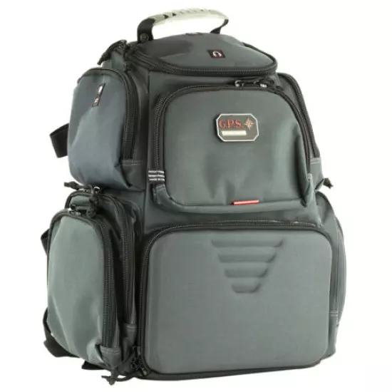 G-Outdoors GPS-1711BPG Gray Handgunner Shooting Range Bag Backpack