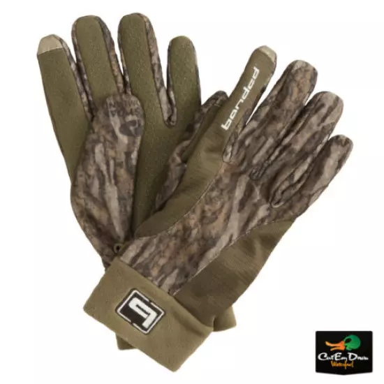 NEW BANDED GEAR TEC FLEECE CAMO BLIND GLOVES DUCK HUNTING B1070009