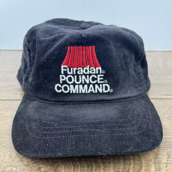 Furadan Pounce Command Hat Black Hat Adjustable Adult Size Hat Black Cap