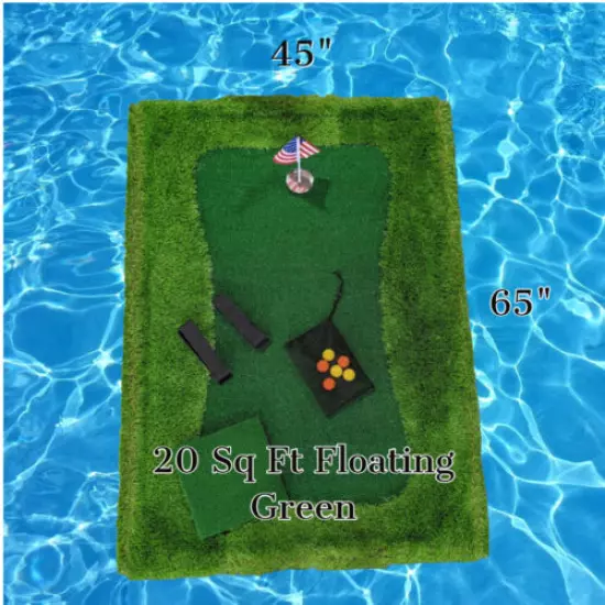 Float N' Chip- 45" x 65" Floating Golf Green- FREE SHIPPING