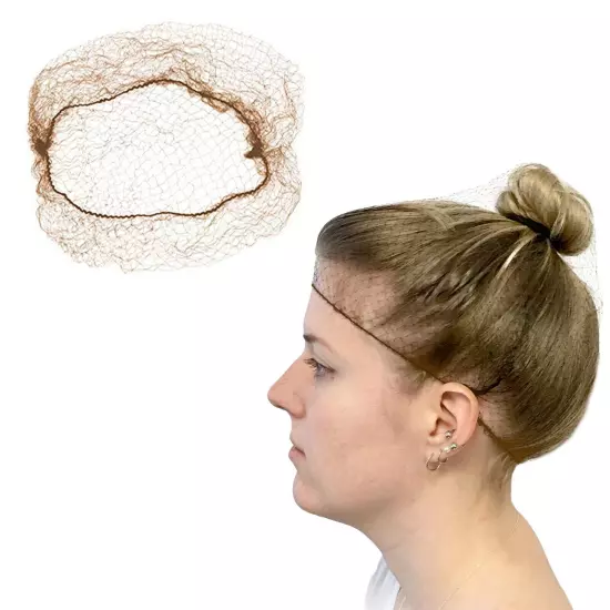 Slim Net Durable and Invisible Hair Nets for Men and Women - Reusable