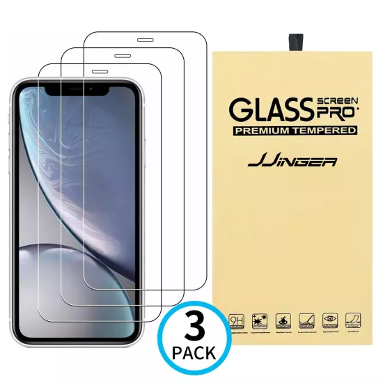 3X Tempered Glass Screen Protector For iPhone 16 15 14 13 12 11 Pro Max X XR 8 7