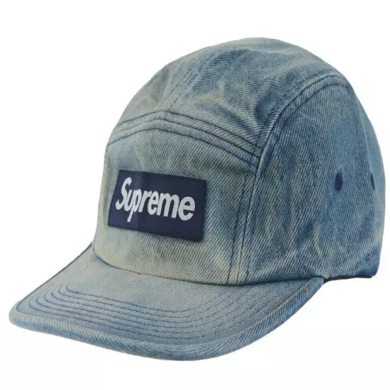 Supreme Washed Chino Twill Camp Cap Dirty Indigo