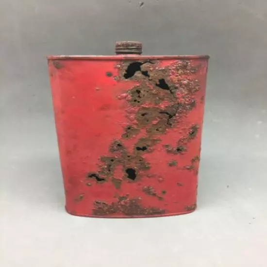 Dupont Gunpowder Tin Can Paper Label Vintage Red Metal Superfine FFFg 6 1/2"