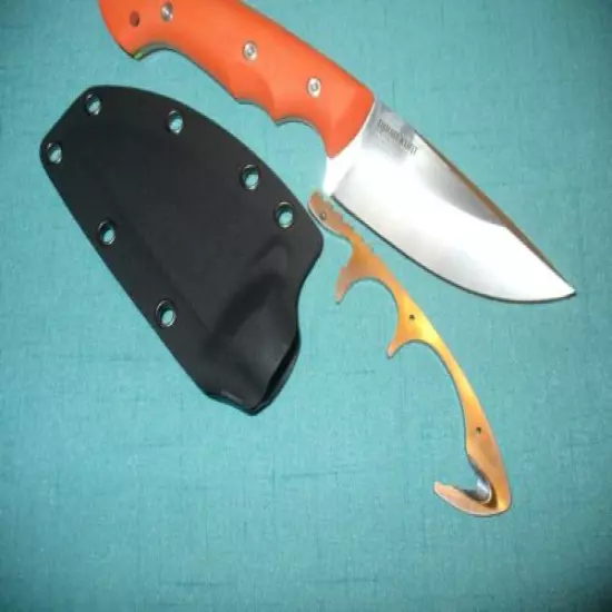 Klecker Hunter Knife, Brand NEW in original box, Easy to see ORANGE