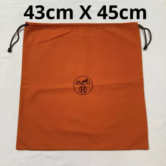 Hermes Dust Bag Orange - Women String Logo Auth France