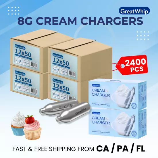 CREAM CHARGERS 600 1200 1800 300 - GreatWhip Ultra Pure Clean BEST PRICE SALE