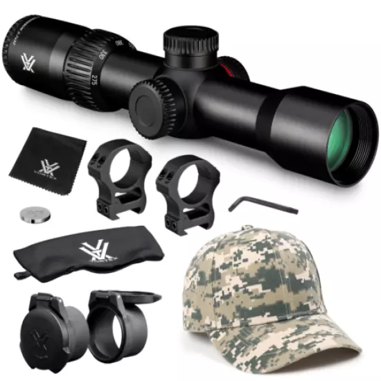 Vortex Optics Crossfire II 2-7x32 Crossbow Scope Kit and Hat Camo Digital Bundle