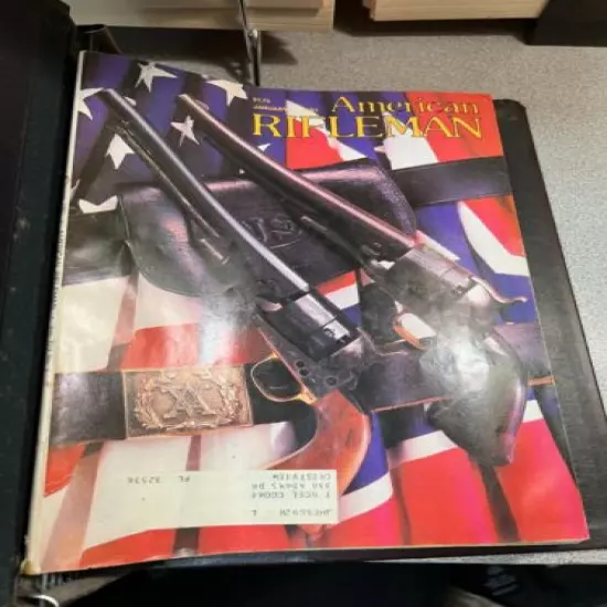 1981, 1984 THE AMERICAN RIFLEMAN NRA MAGAZINE BINDER, 12 ISSUE